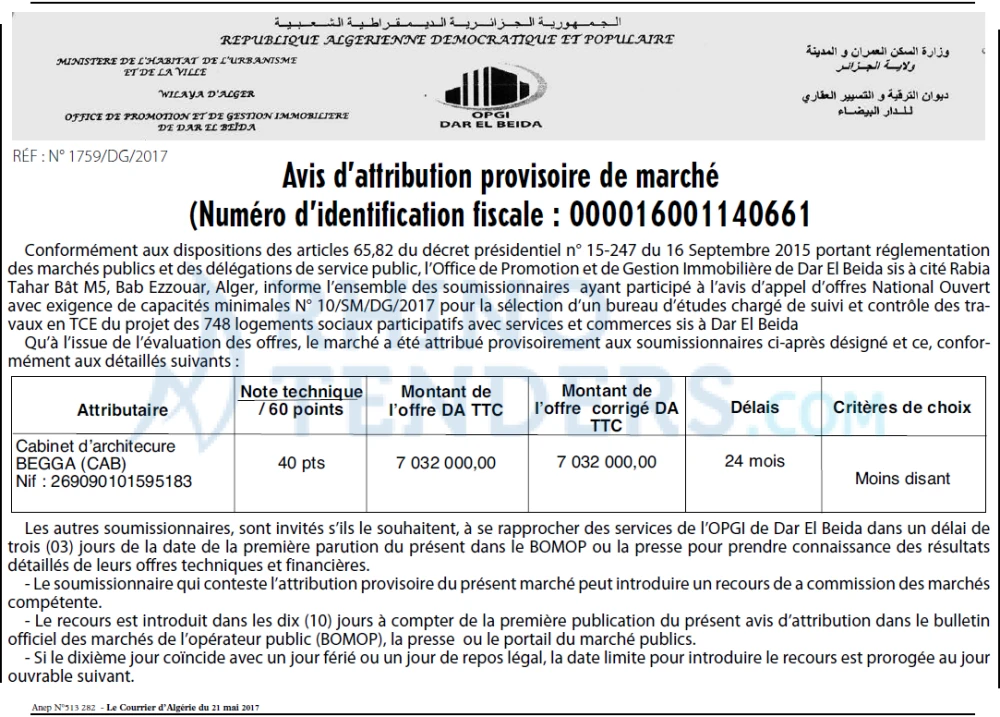 Le Courrier d'Algerie