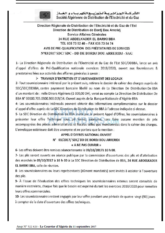 Le Courrier d'Algerie