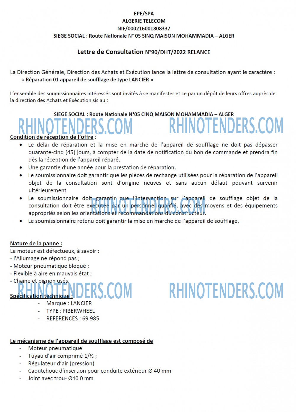 Rhinotenders