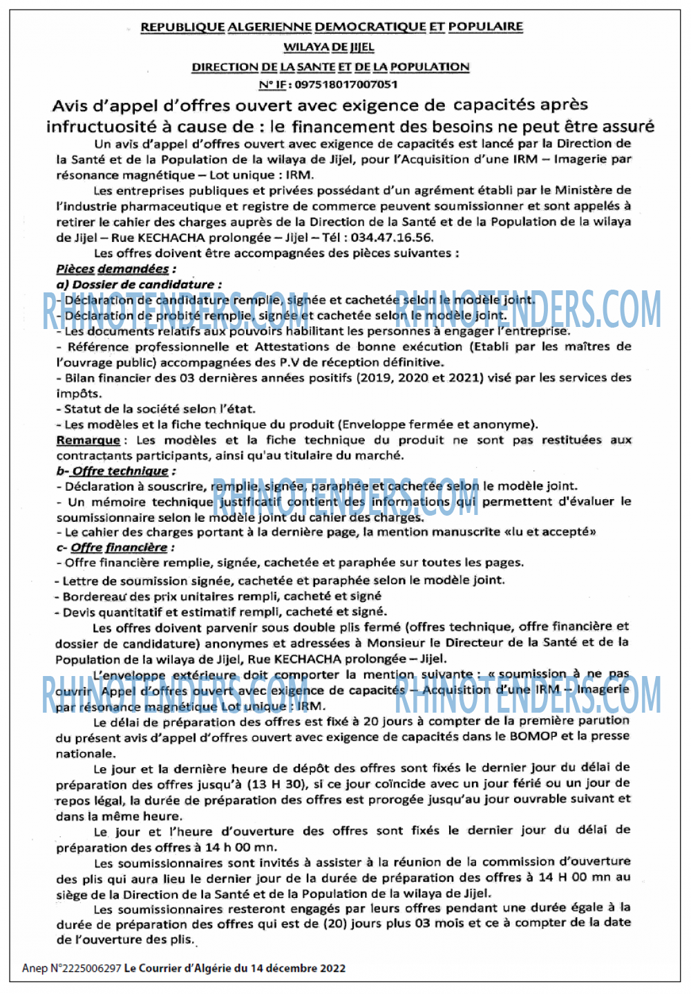 Le Courrier d'Algerie