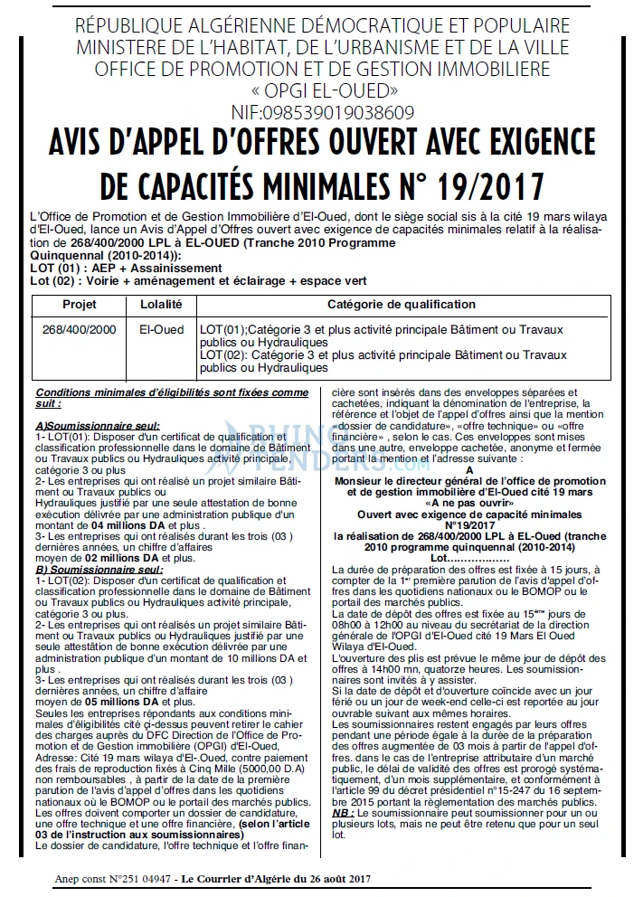 Le Courrier d'Algerie