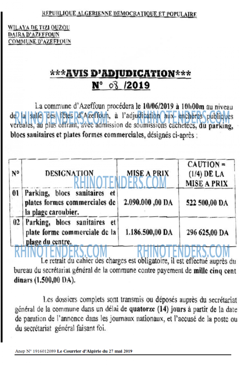 Le Courrier d'Algerie