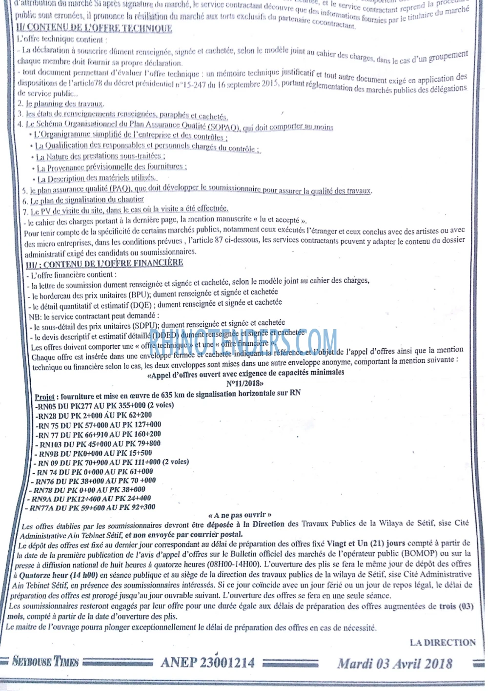 SEYBOUSSE TIMES