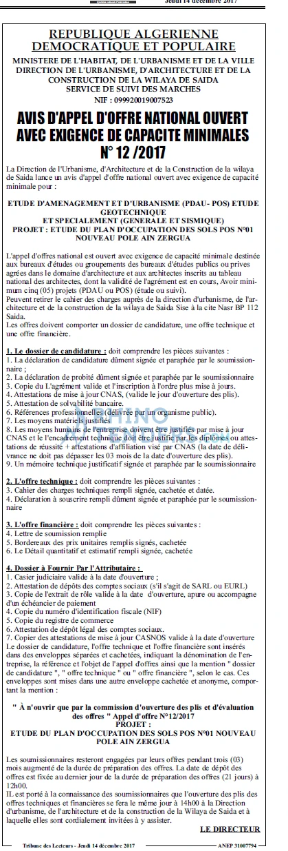TRIBUNE DES LECTEURS