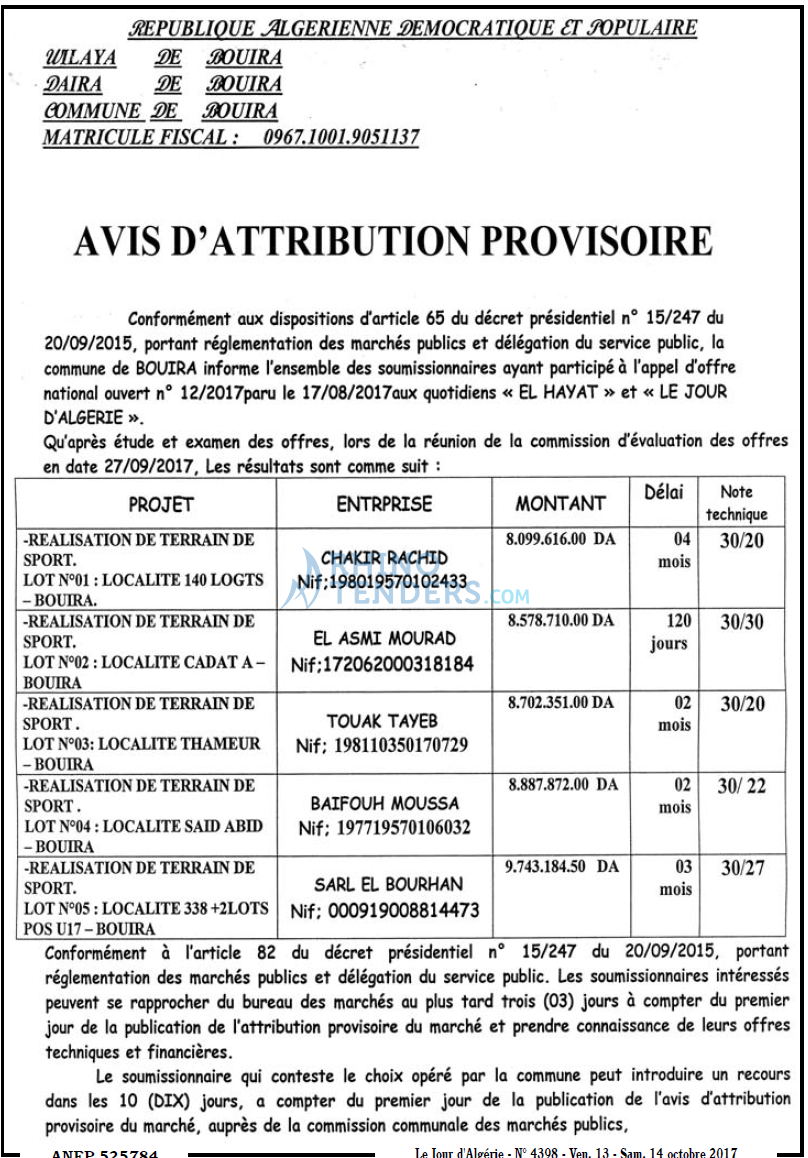 Le Jour d'Algérie