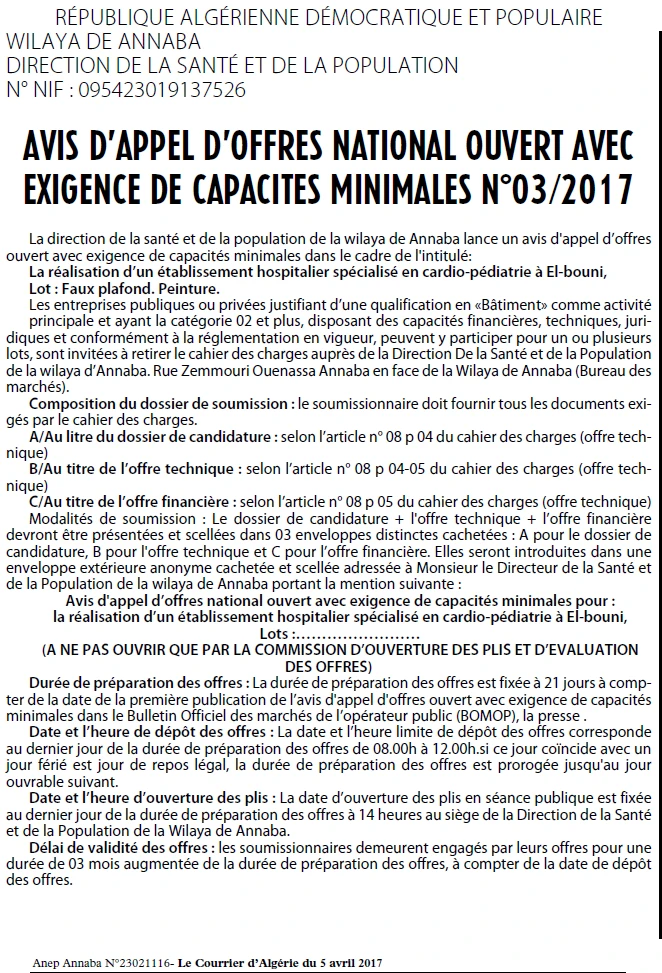 Le Courrier d'Algerie