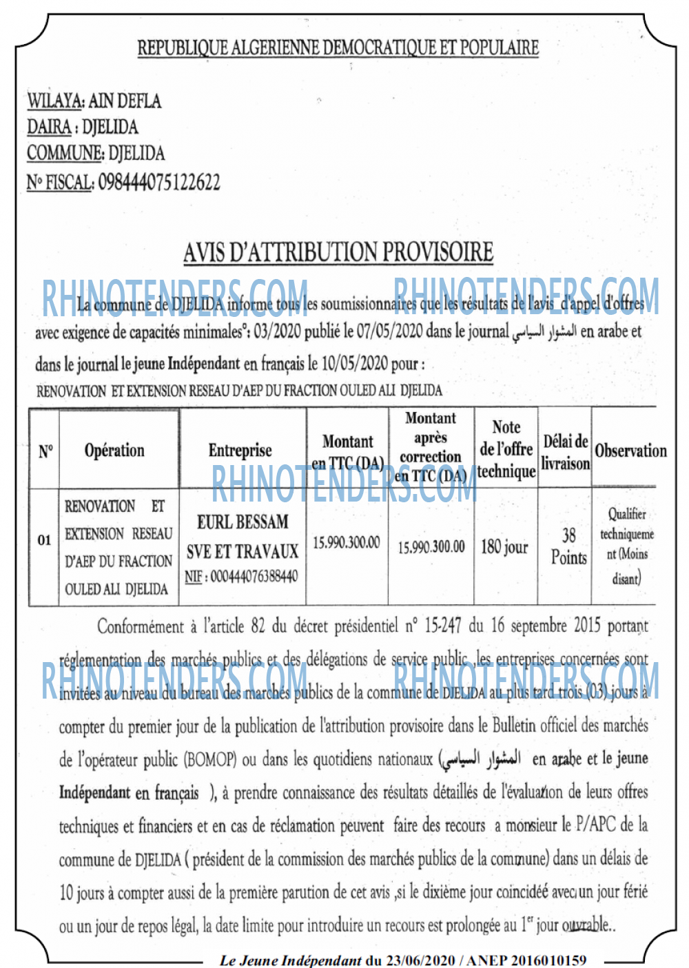 Jeune Independant