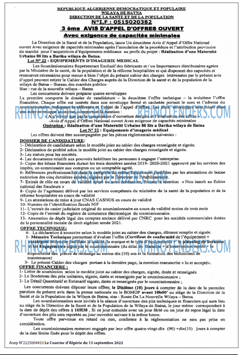 Le Courrier d'Algerie