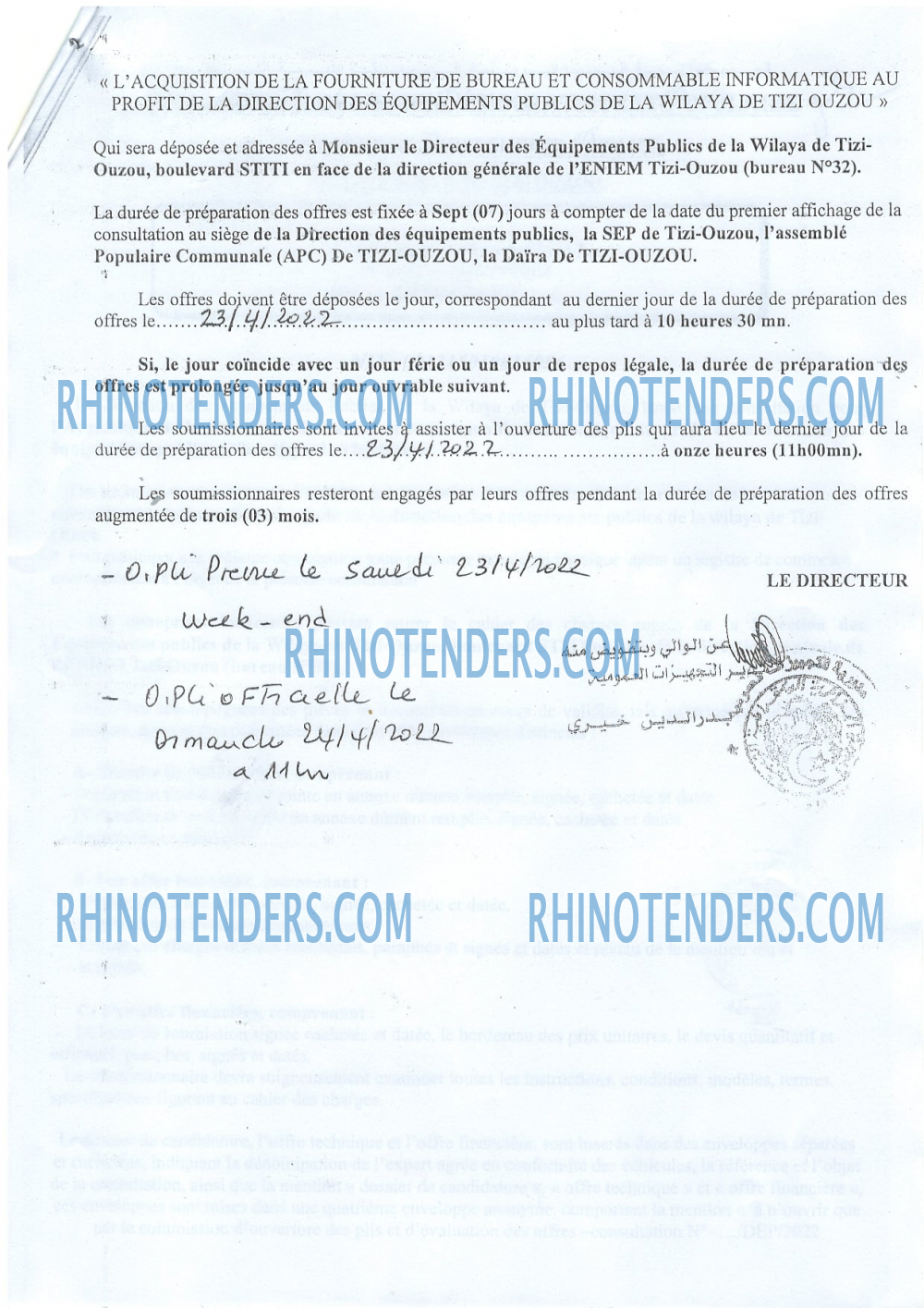 Rhinotenders