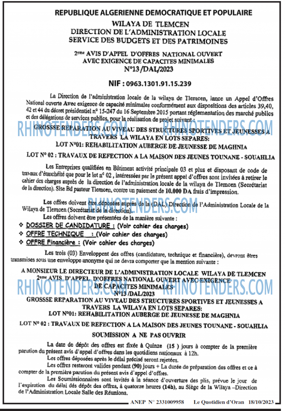 Le Quotidien d'Oran
