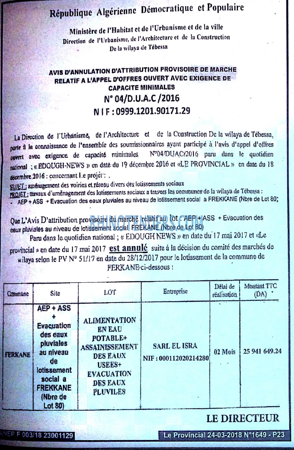 LE PROVINCIAL