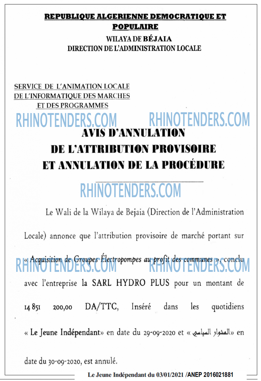 Jeune Independant