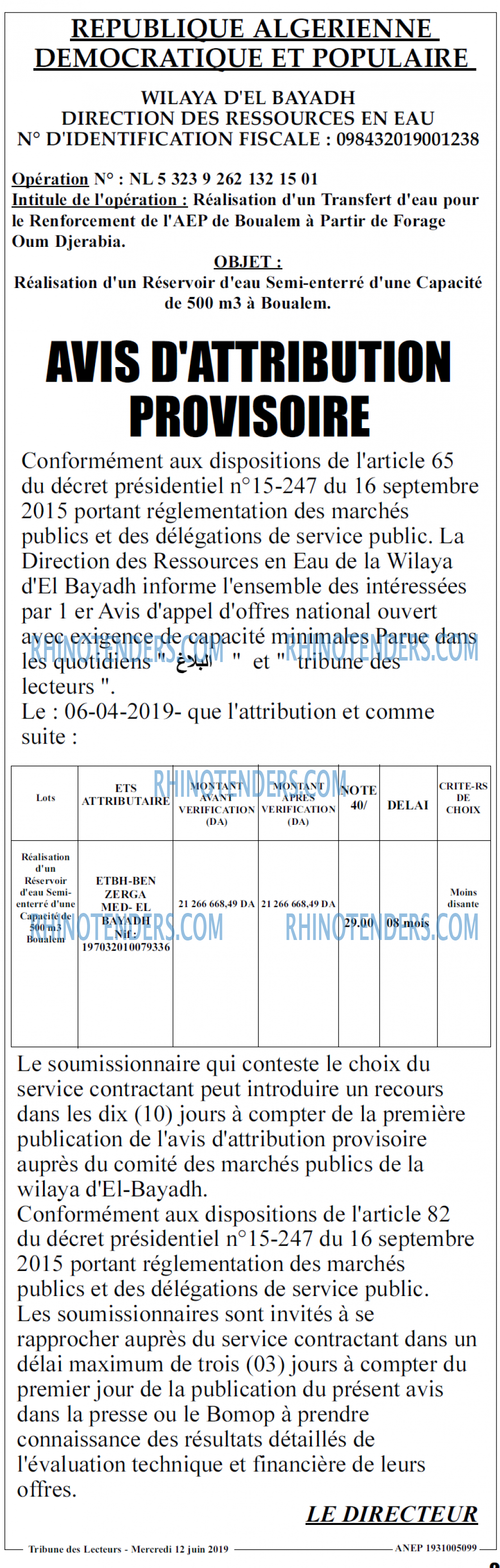 TRIBUNE DES LECTEURS
