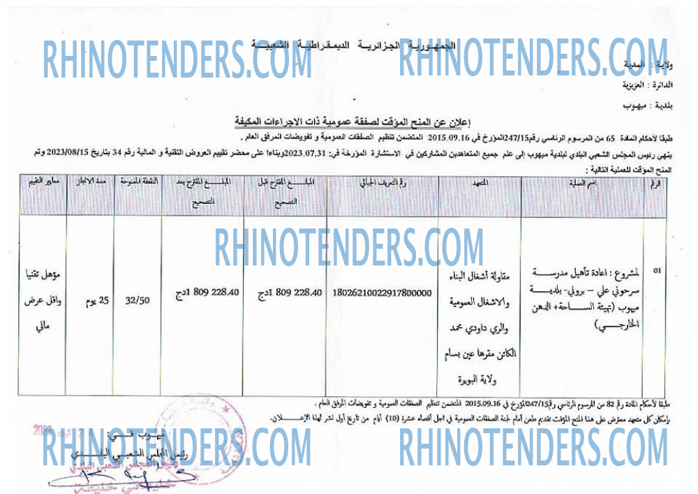 Rhinotenders