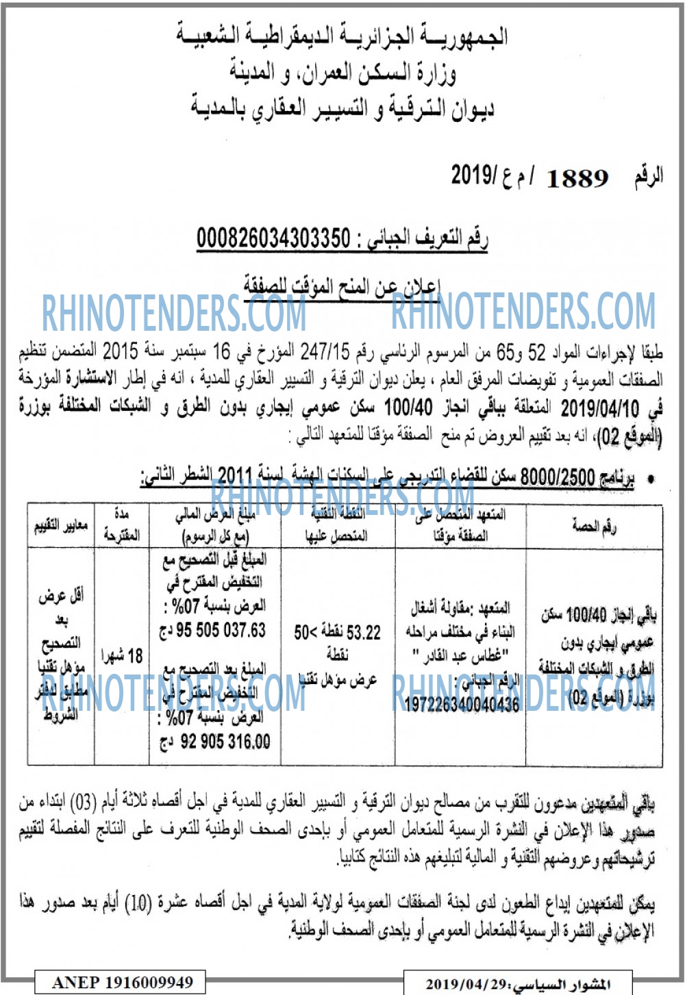 المشوار السياسي