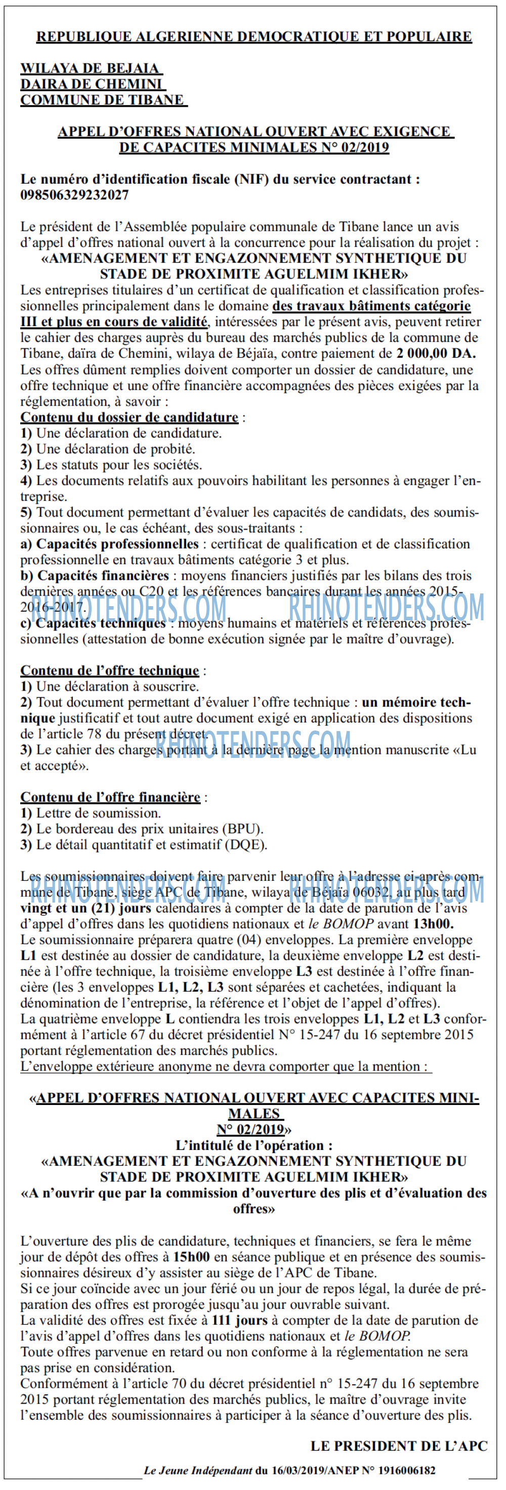 Jeune Independant