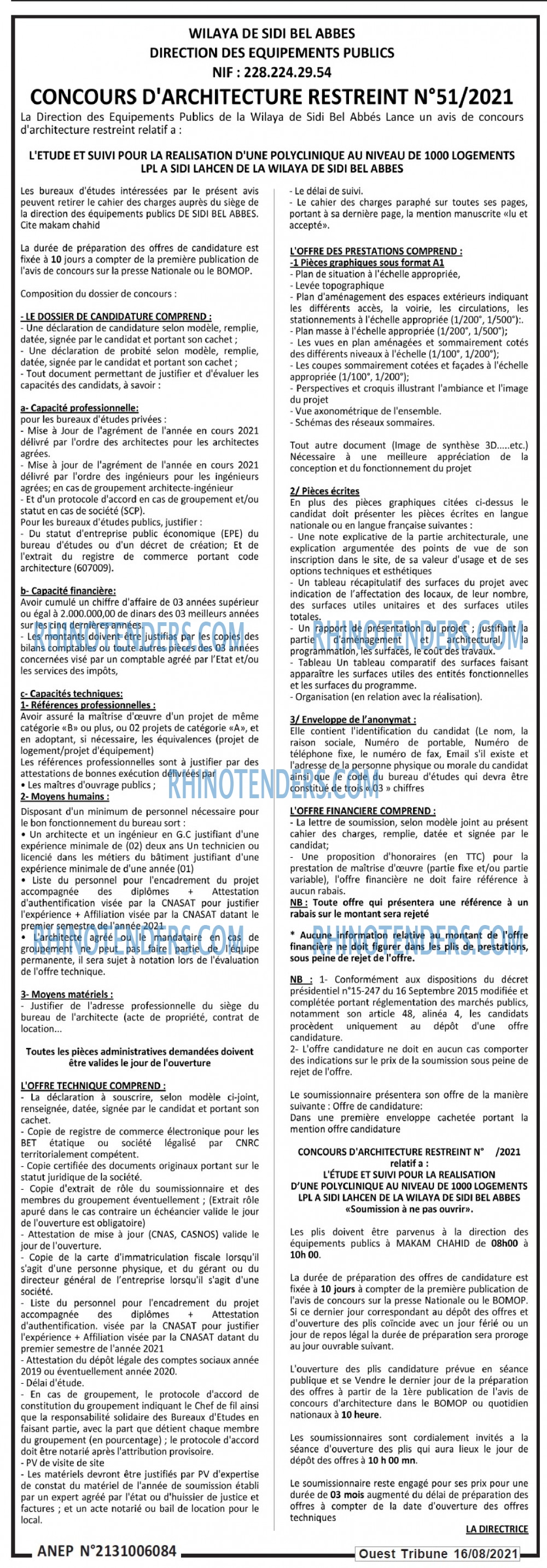 ouest TRIBUNE