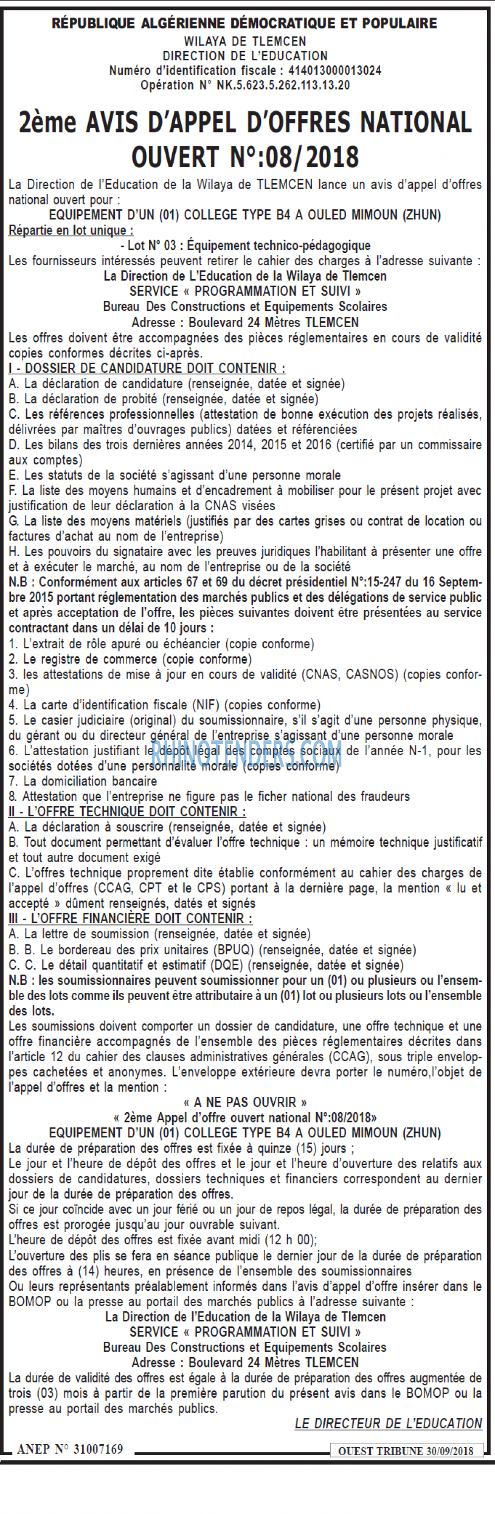 ouest TRIBUNE