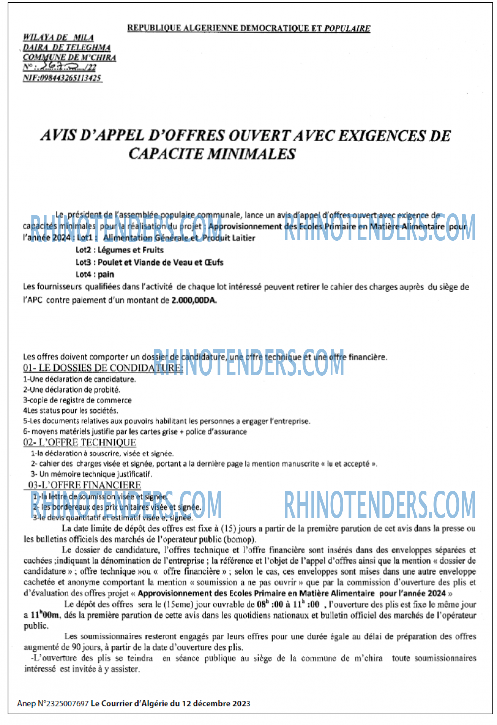 Le Courrier d'Algerie