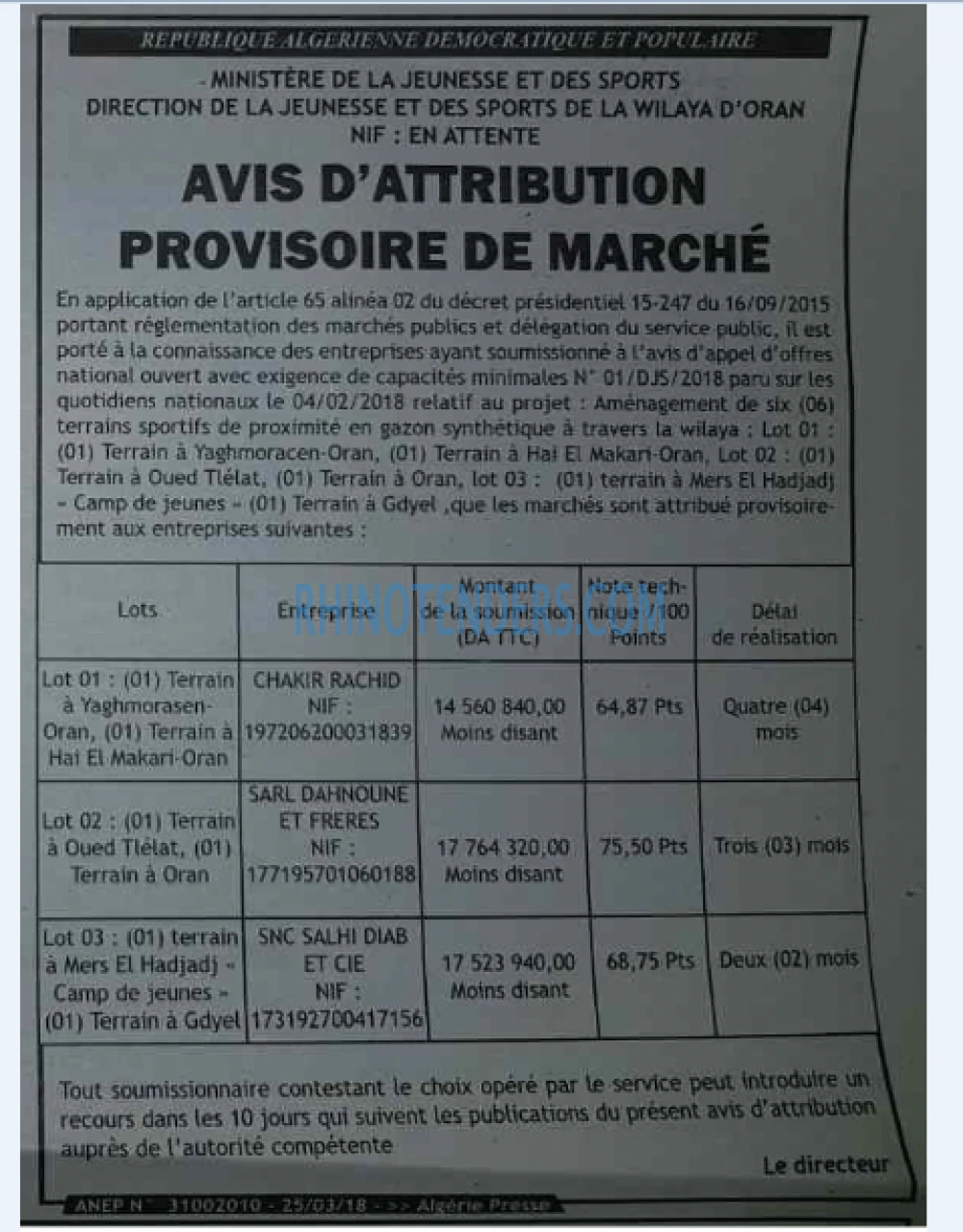 ALGERIE PRESSE