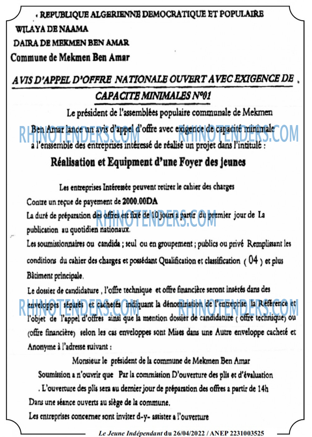 Jeune Independant