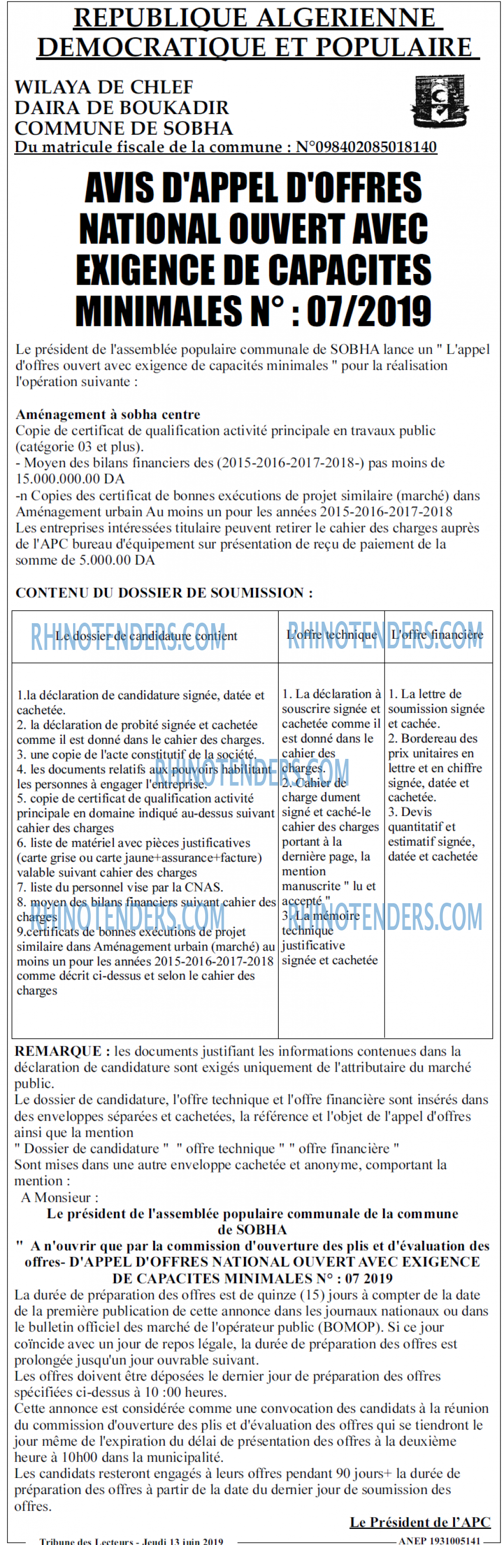 TRIBUNE DES LECTEURS