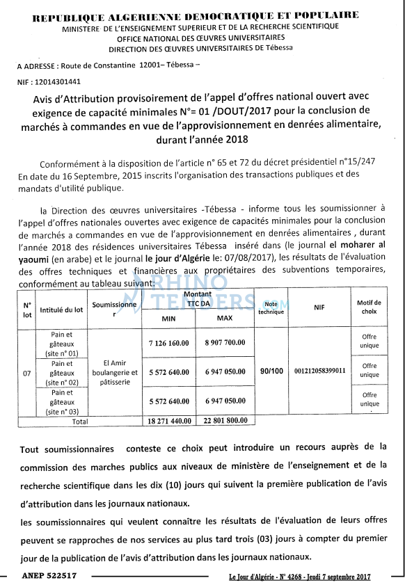Le Jour d'Algérie