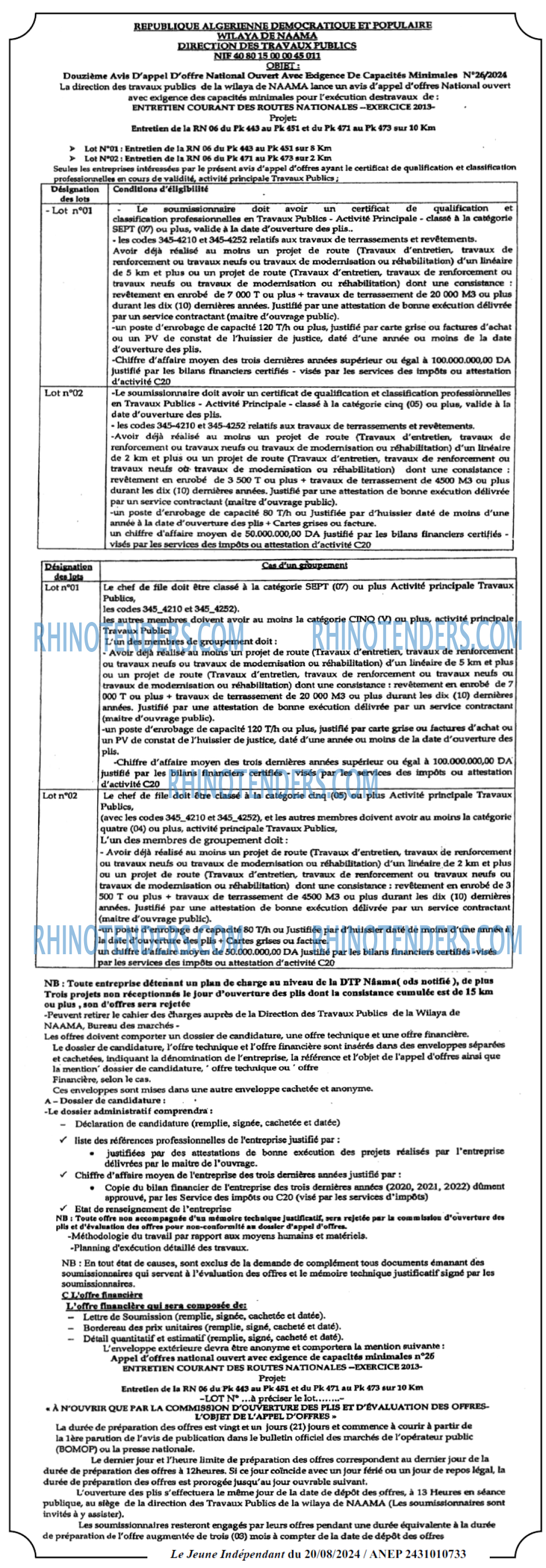 Jeune Independant