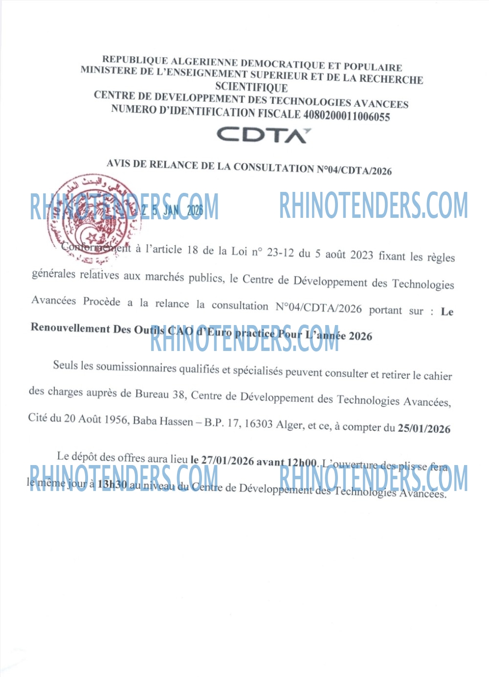 Rhinotenders