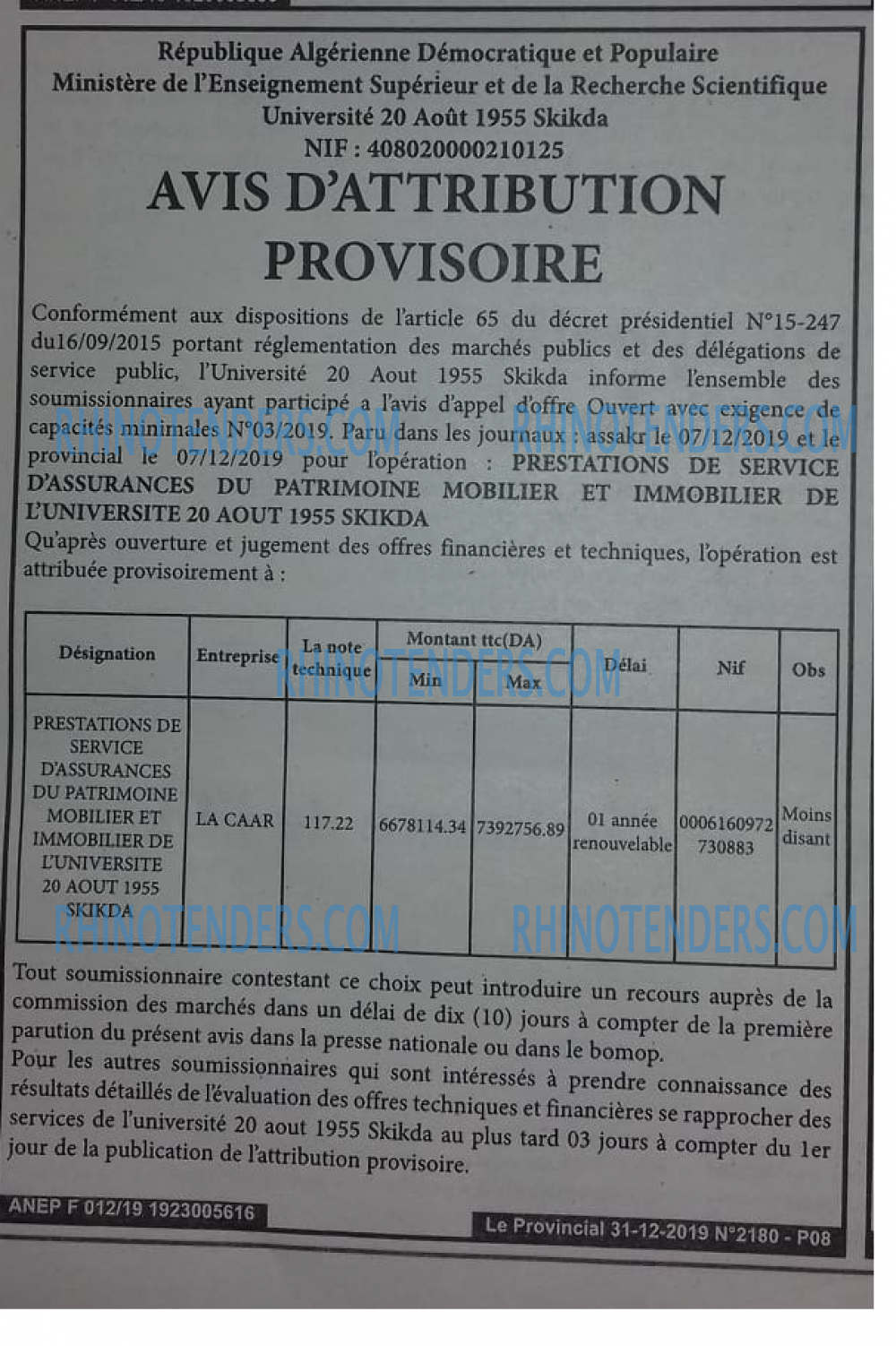 LE PROVINCIAL