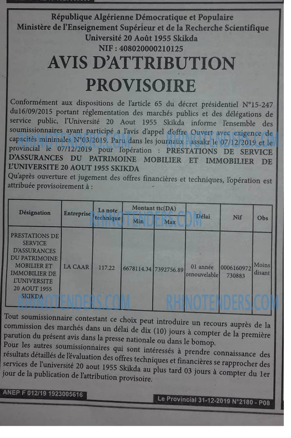 LE PROVINCIAL