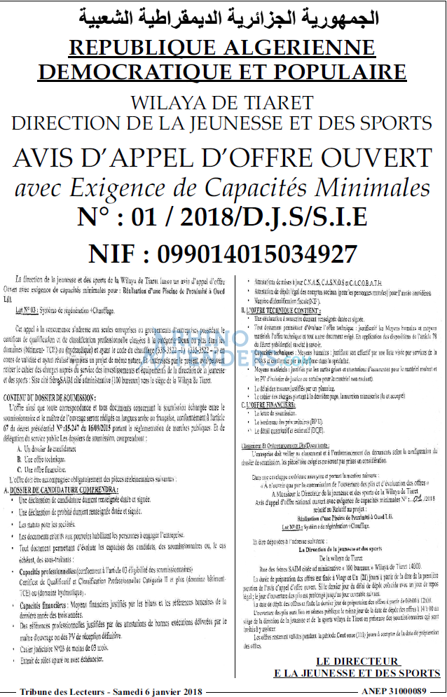 TRIBUNE DES LECTEURS