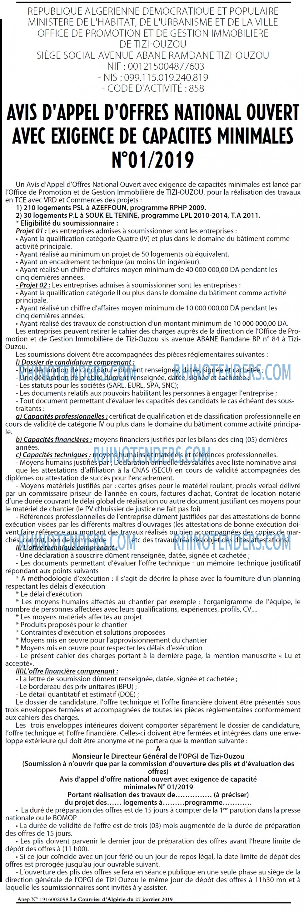 Le Courrier d'Algerie