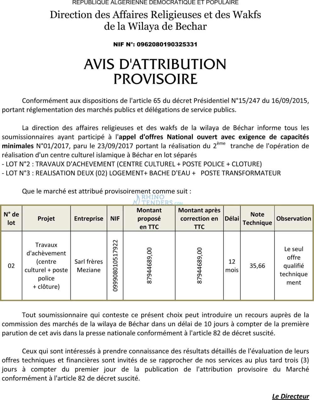 ouest TRIBUNE