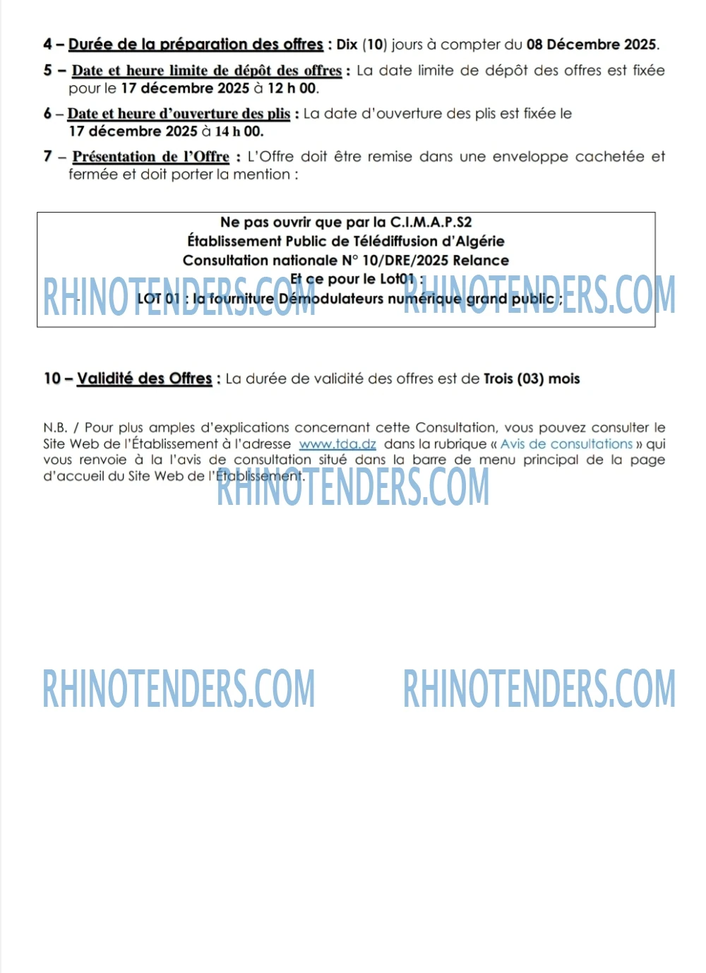 Rhinotenders