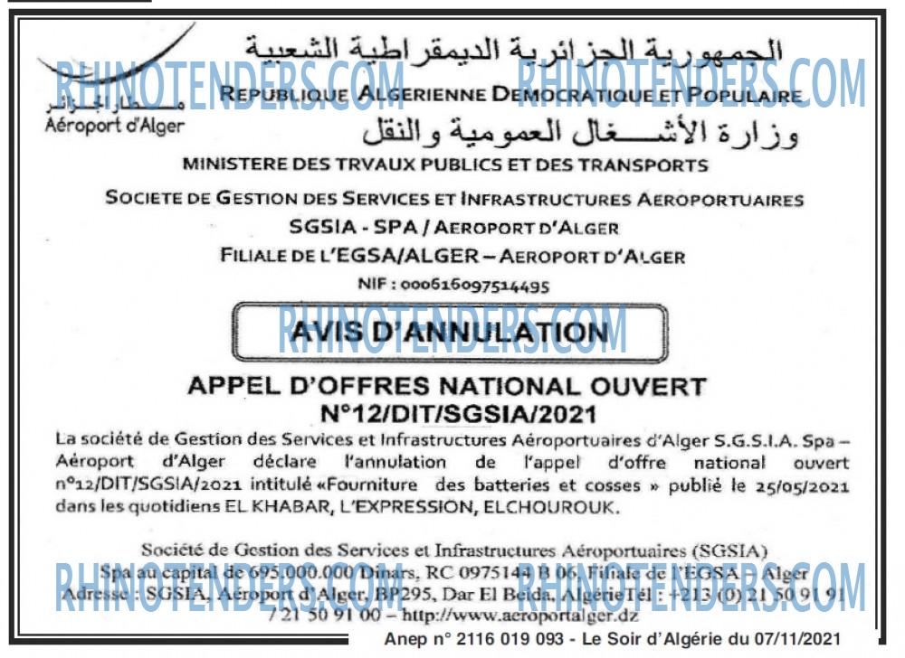 LE SOIR D'ALGERIE