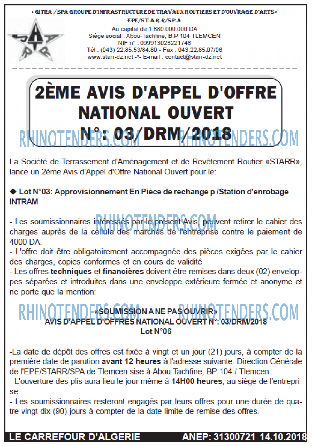Le Carrefour d'Algérie