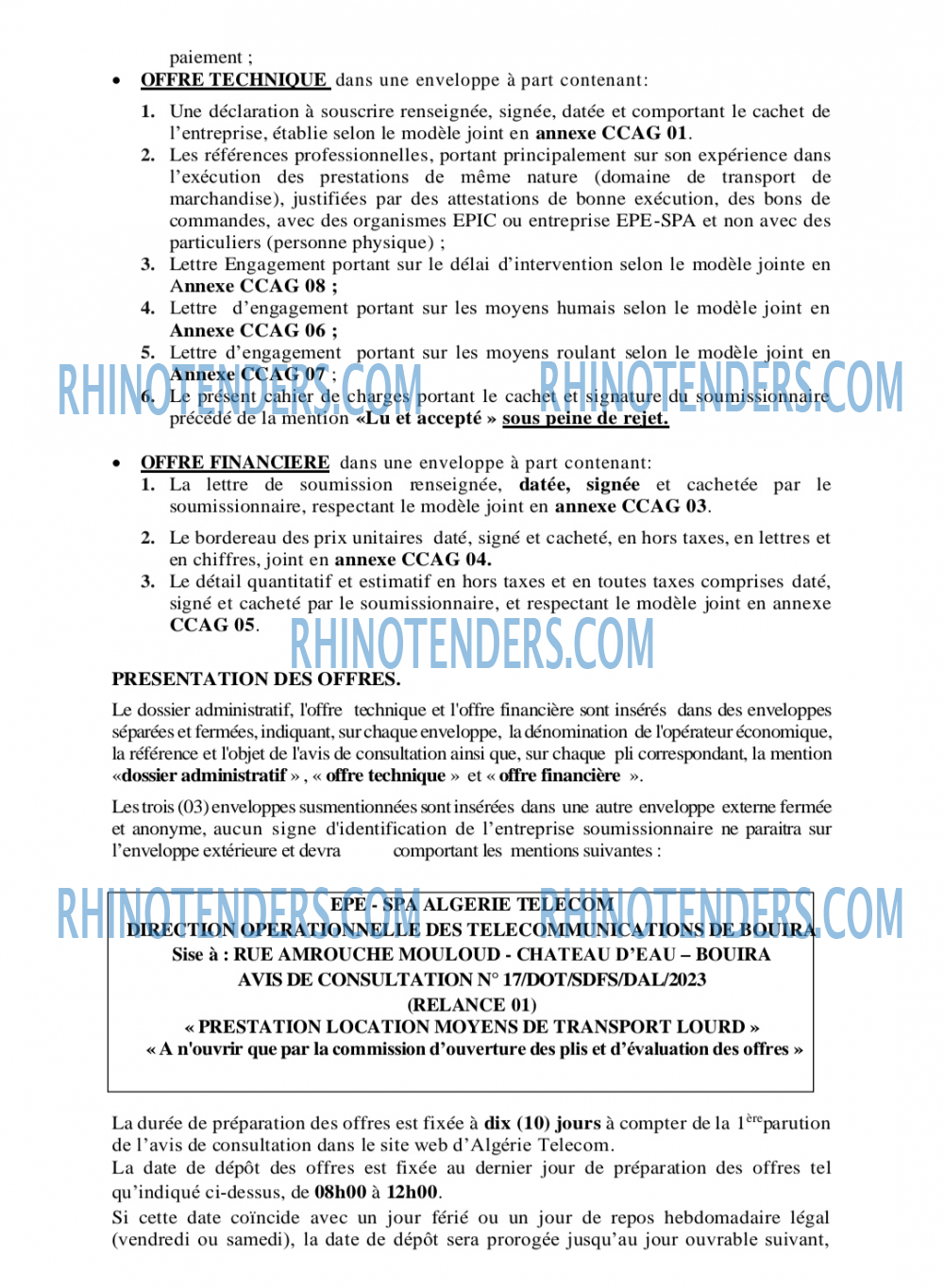Rhinotenders