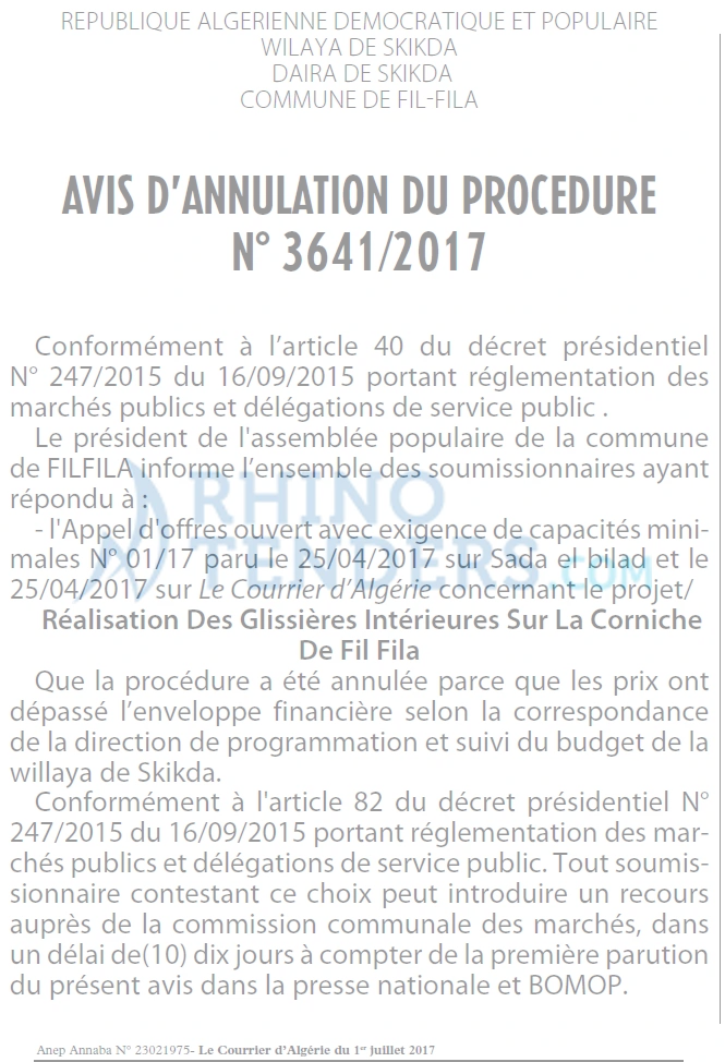 Le Courrier d'Algerie