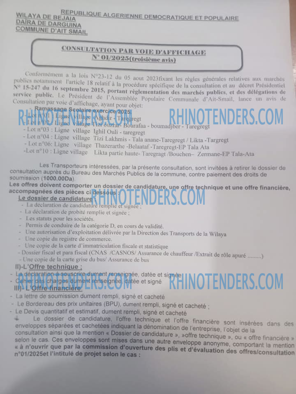 Rhinotenders