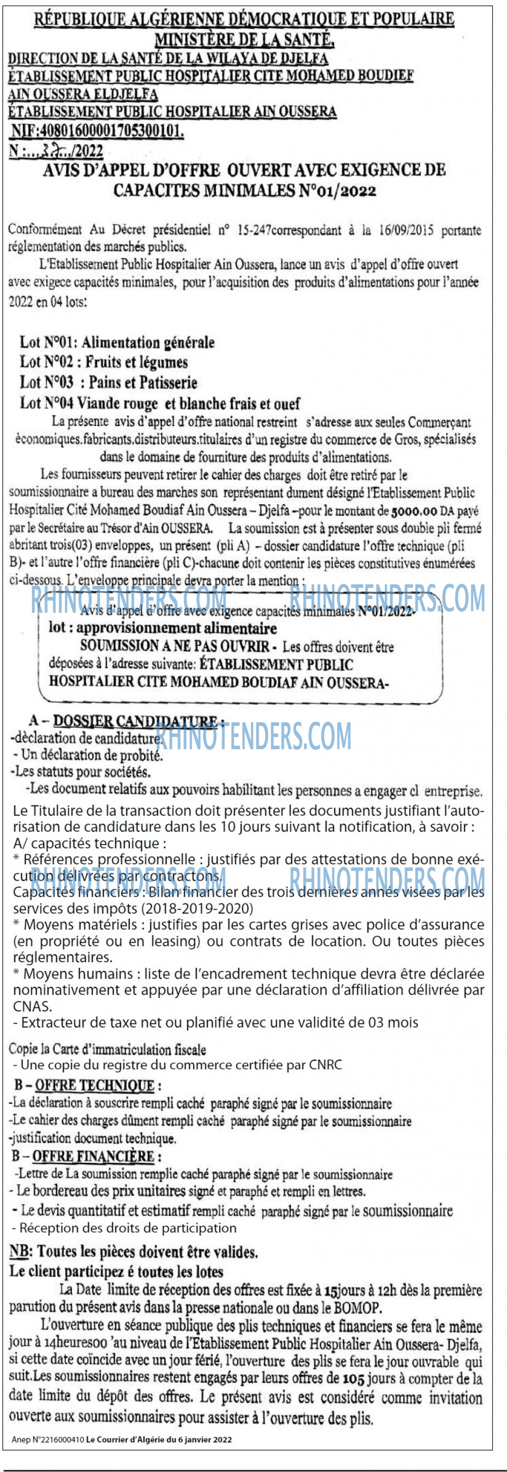 Le Courrier d'Algerie