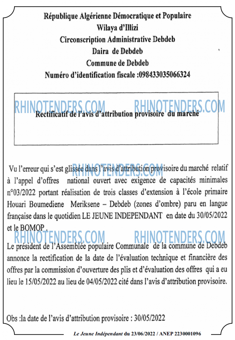 Jeune Independant