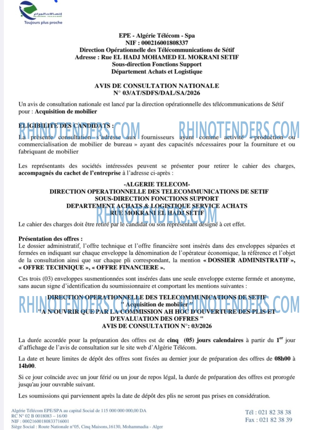 Rhinotenders