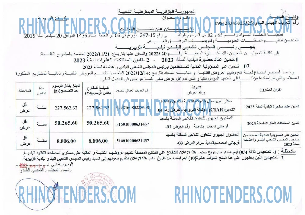 Rhinotenders