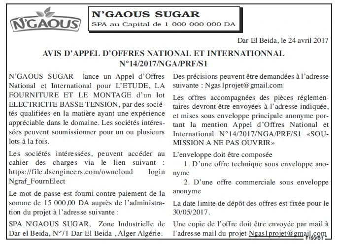 LE SOIR D'ALGERIE