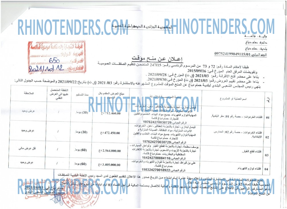Rhinotenders