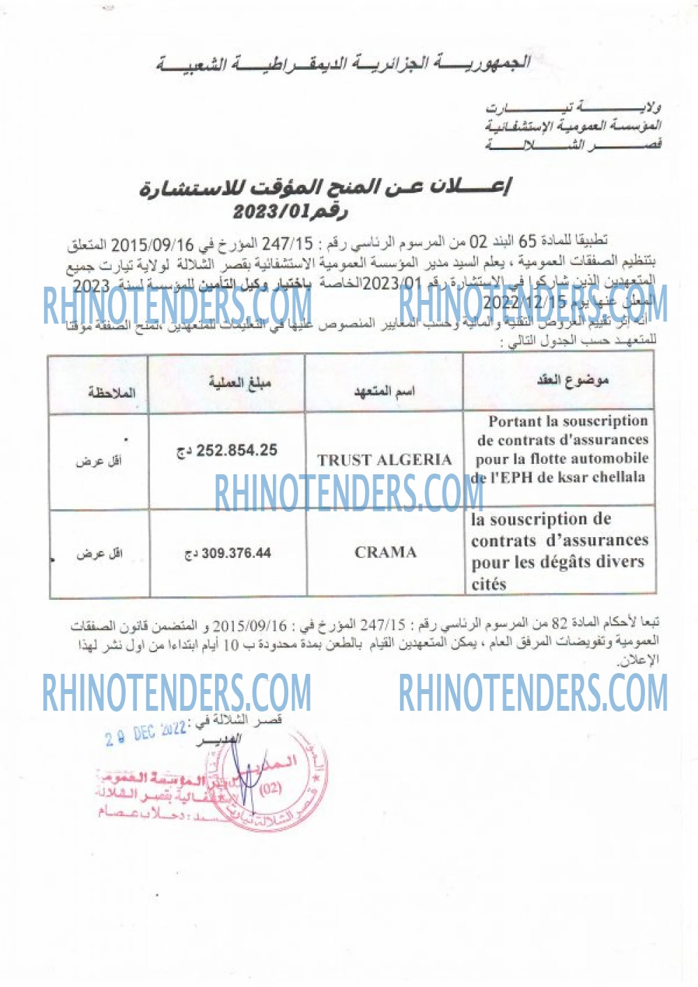 Rhinotenders