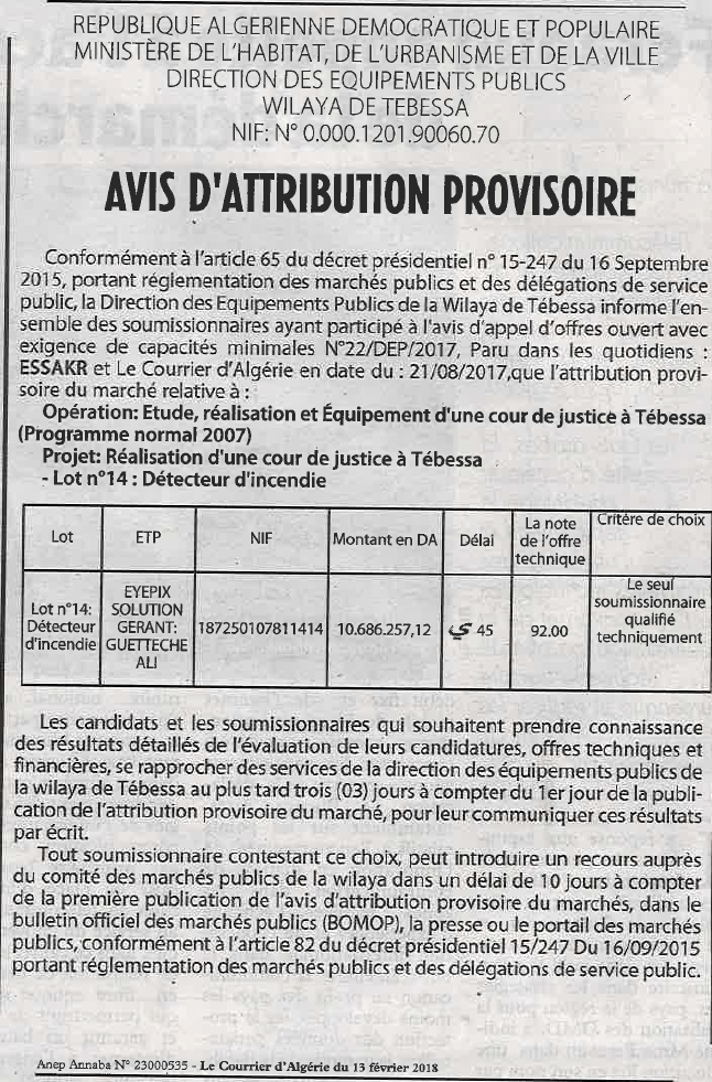 Le Courrier d'Algerie