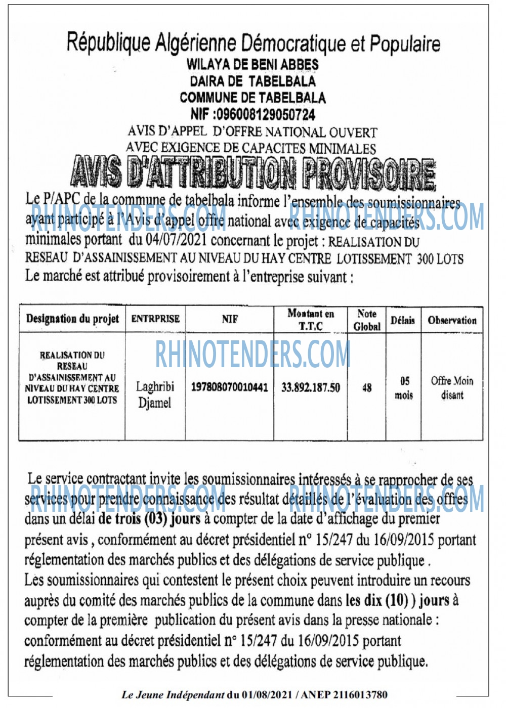 Jeune Independant