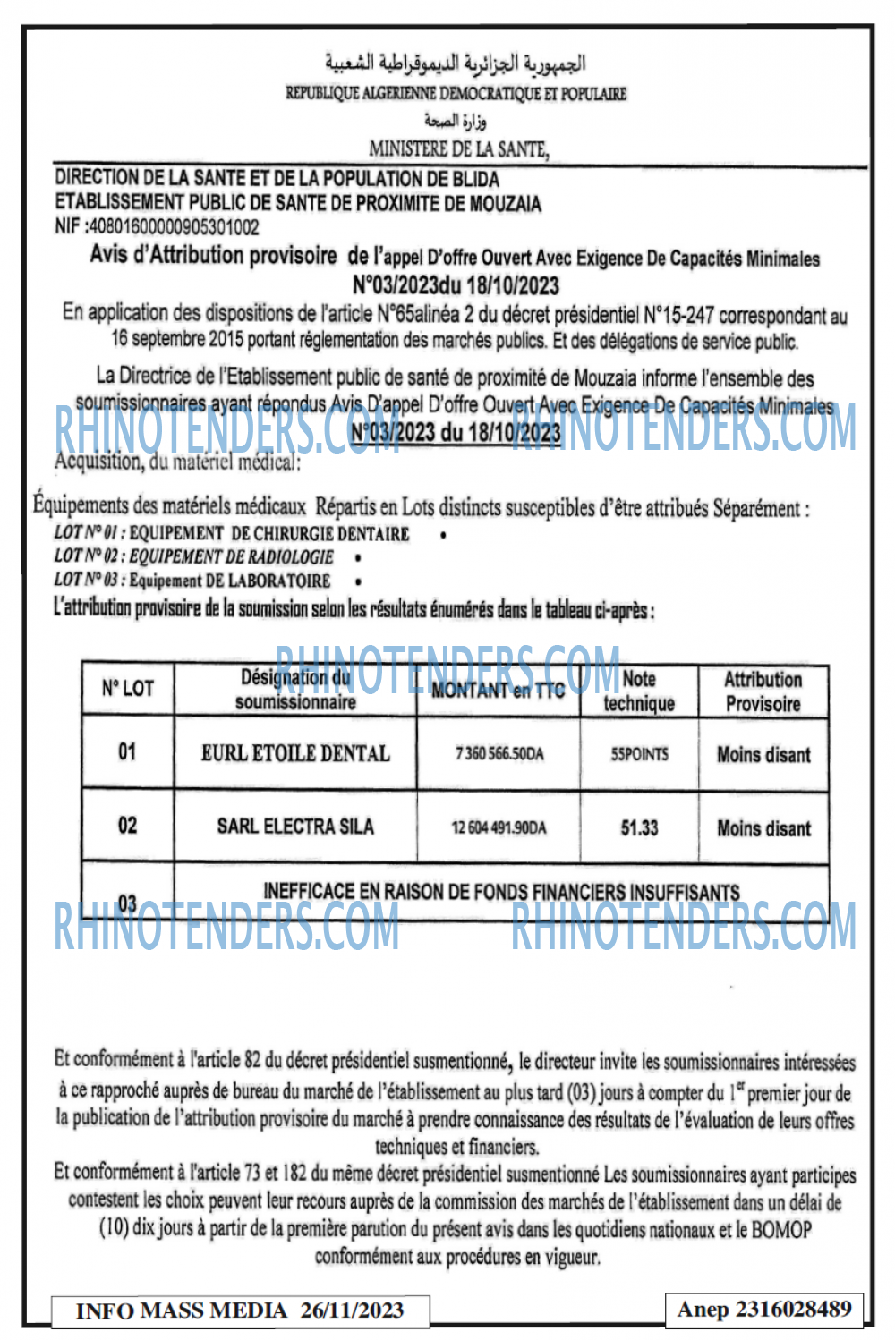 Infos Mass Media